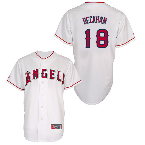 Gordon Beckham #18 Youth Baseball Jersey-Los Angeles Angels of Anaheim Authentic Home White Cool Base MLB Jersey